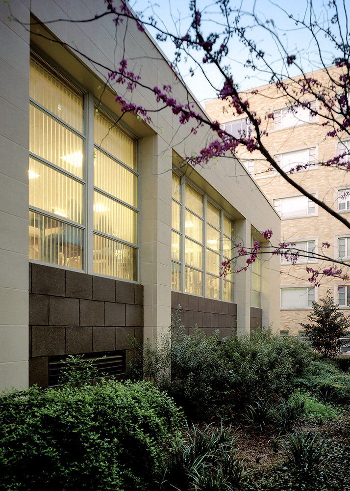 Exterior of a dormitory.