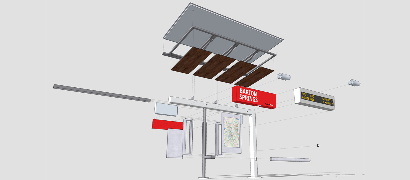 Rendering of bus stop diagram.