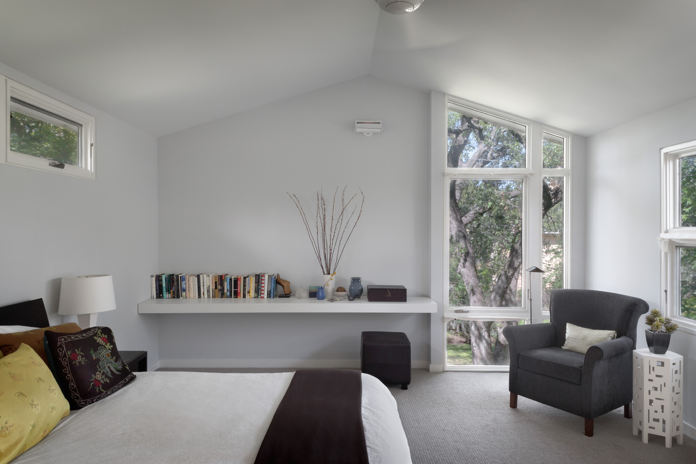 Master bedroom of house.