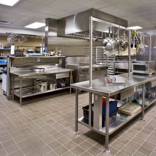 A church's industrial kitchen.
