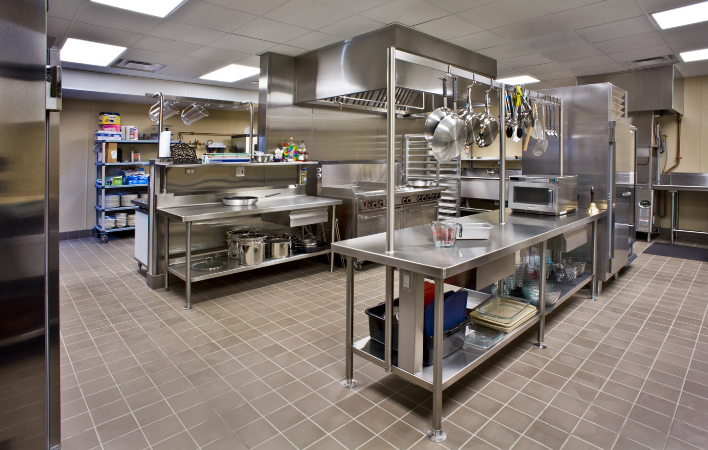 A church's industrial kitchen.