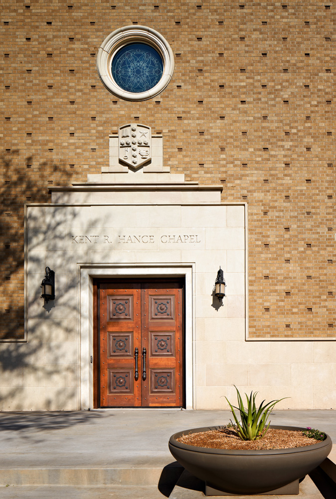 The entrance to a church titled 