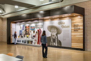 A small exhibit on the great American hero Willie Nelson sponsored by the Briscoe Center for American History in the Austin Bergstrom International Airport.