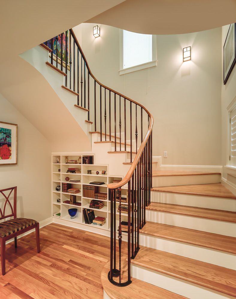Stairs Turing from second floor.