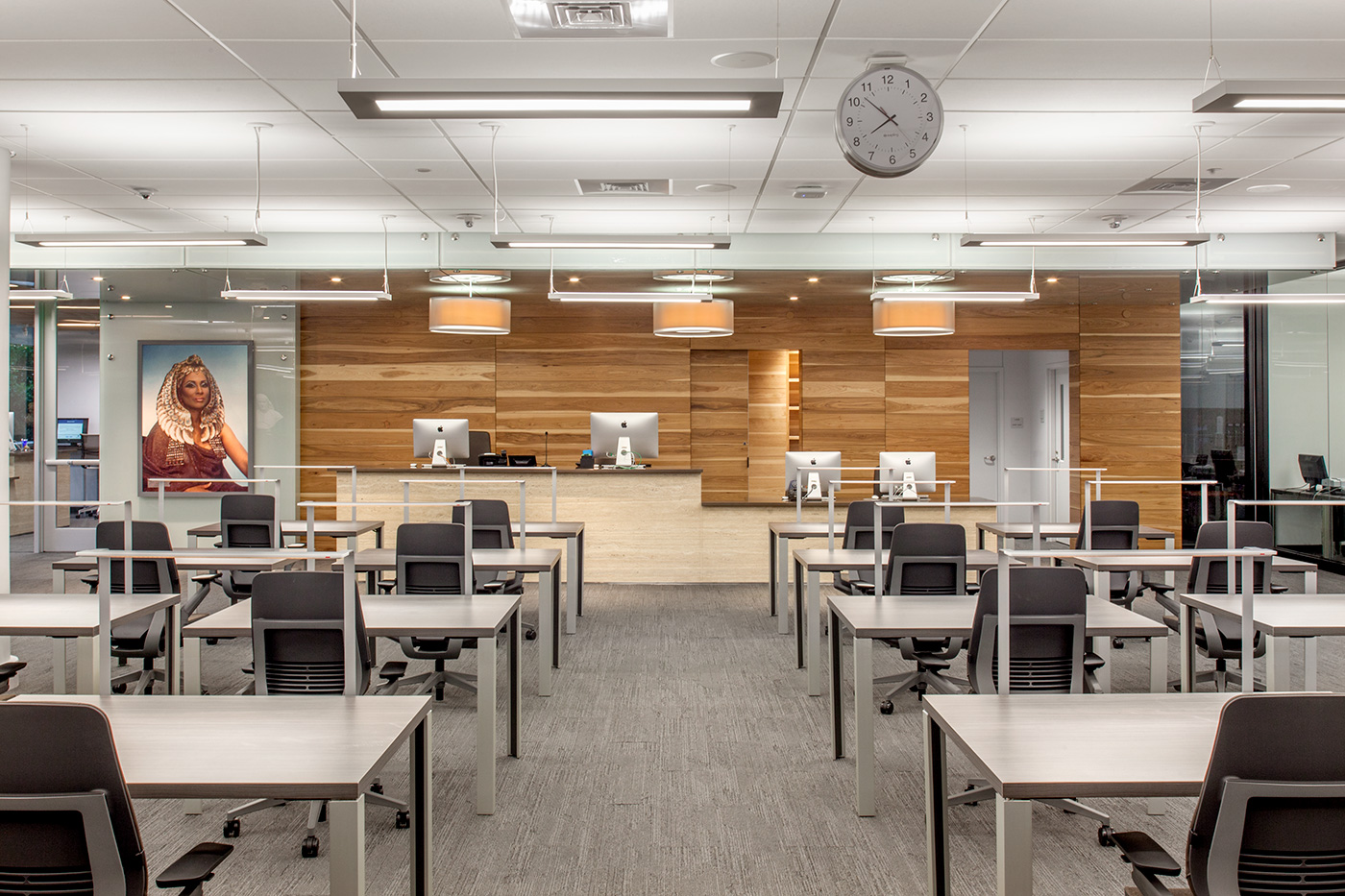 A study room in library.