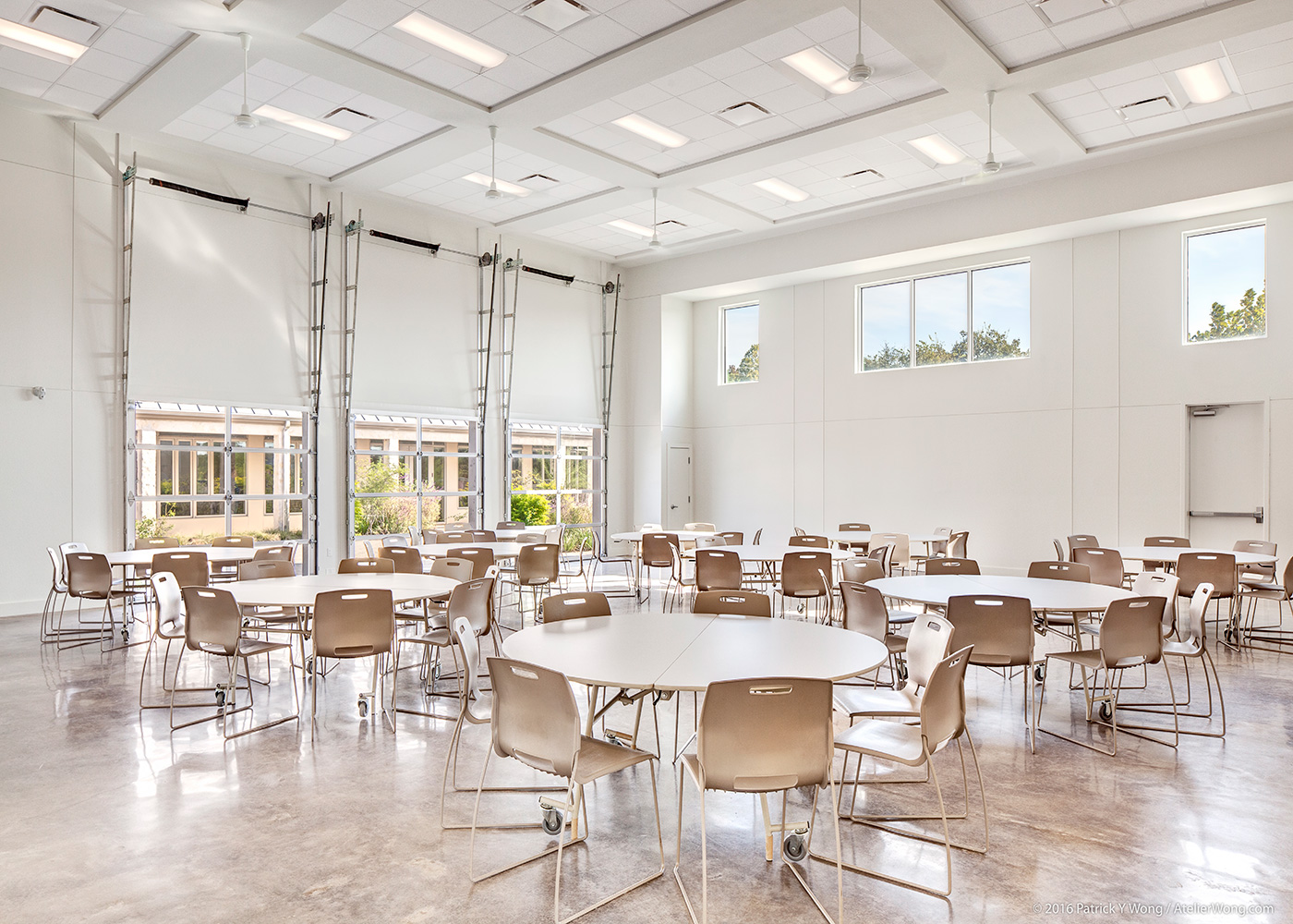 Dining area of church.